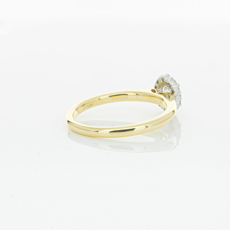 18ct Yellow Gold Diamond Cello Ring-Ring-Walker & Hall