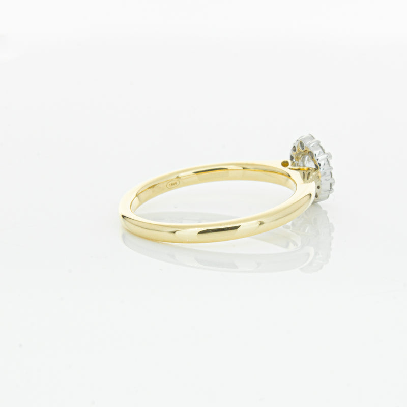 18ct Yellow Gold Diamond Cello Ring-Ring-Walker & Hall