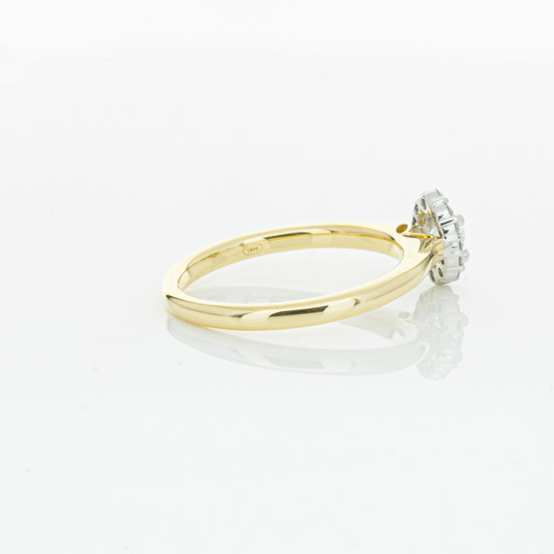 18ct Yellow Gold Diamond Cello Ring-Ring-Walker & Hall