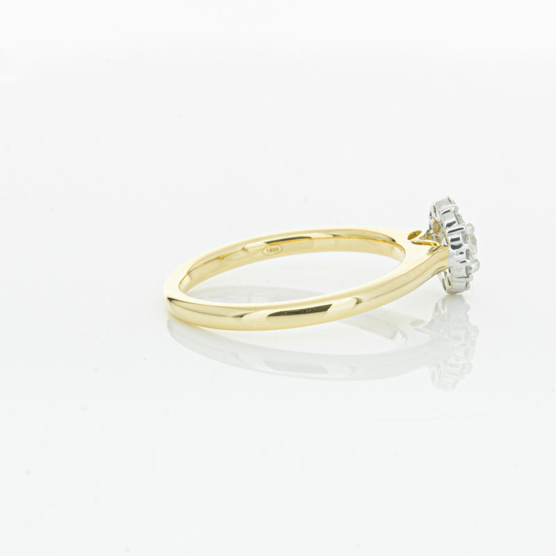 18ct Yellow Gold Diamond Cello Ring-Ring-Walker & Hall