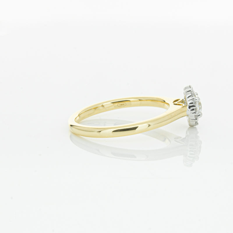 18ct Yellow Gold Diamond Cello Ring-Ring-Walker & Hall