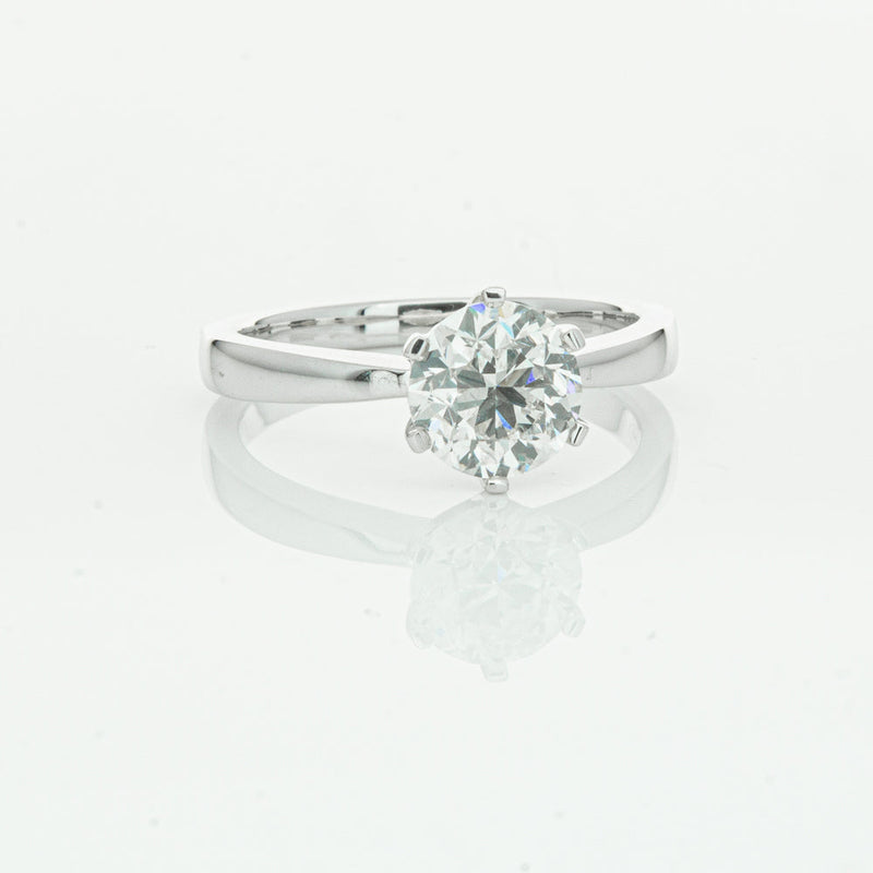 18ct White Gold 1.50ct Diamond Nova Ring-Ring-Walker & Hall