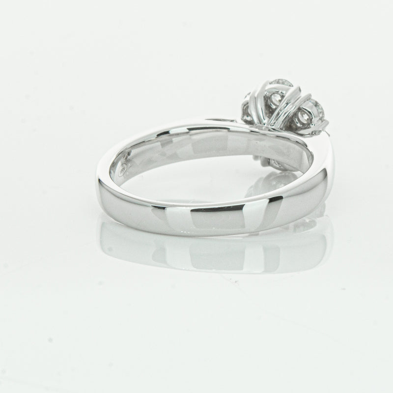 18ct White Gold .65ct Diamond Lotus Ring-Ring-Walker & Hall