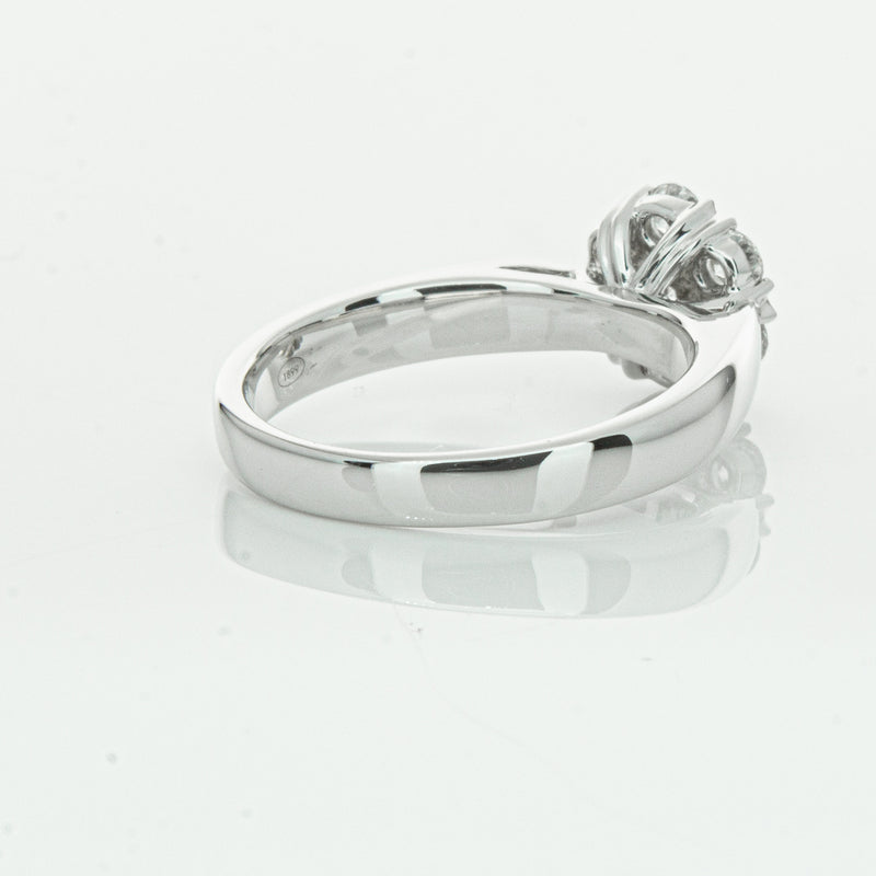 18ct White Gold .65ct Diamond Lotus Ring-Ring-Walker & Hall