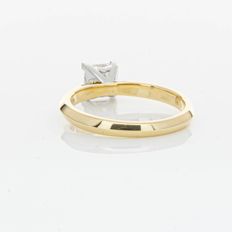 18ct Yellow Gold 1.00ct Princess Cut Diamond Venetian Ring-Ring-Walker & Hall