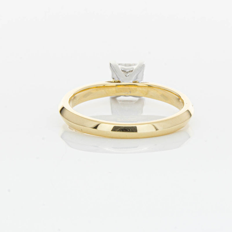 18ct Yellow Gold 1.00ct Princess Cut Diamond Venetian Ring-Ring-Walker & Hall