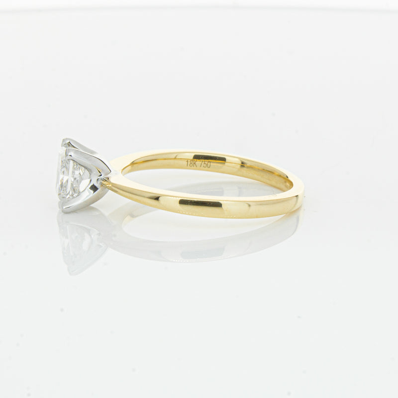 18ct Yellow Gold 1.00ct Princess Cut Diamond Royale Ring-Ring-Walker & Hall