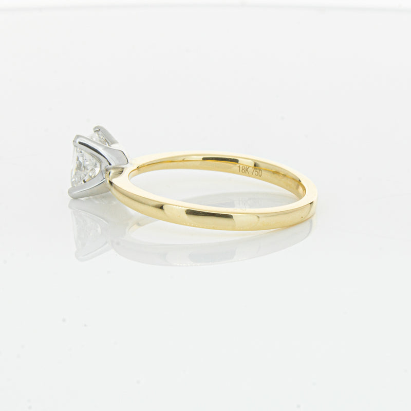 18ct Yellow Gold 1.00ct Princess Cut Diamond Royale Ring-Ring-Walker & Hall