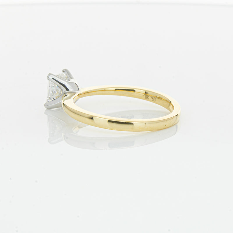 18ct Yellow Gold 1.00ct Princess Cut Diamond Royale Ring-Ring-Walker & Hall