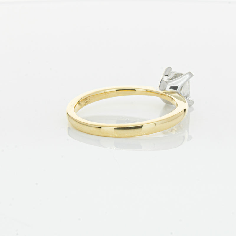 18ct Yellow Gold 1.00ct Princess Cut Diamond Royale Ring-Ring-Walker & Hall