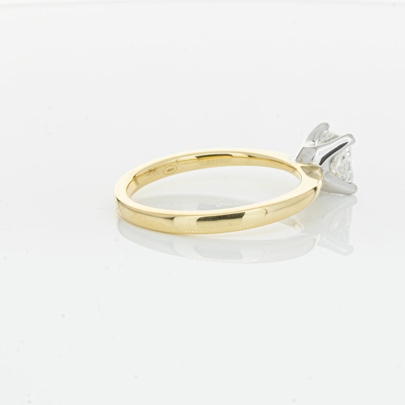 18ct Yellow Gold 1.00ct Princess Cut Diamond Royale Ring-Ring-Walker & Hall