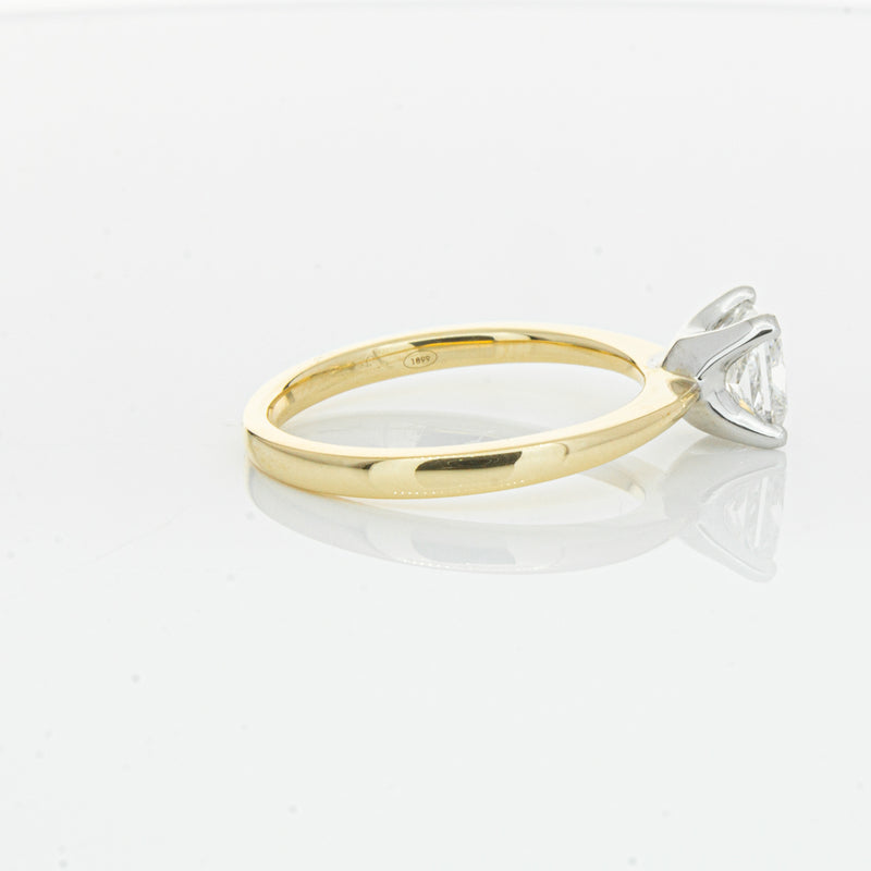 18ct Yellow Gold 1.00ct Princess Cut Diamond Royale Ring-Ring-Walker & Hall