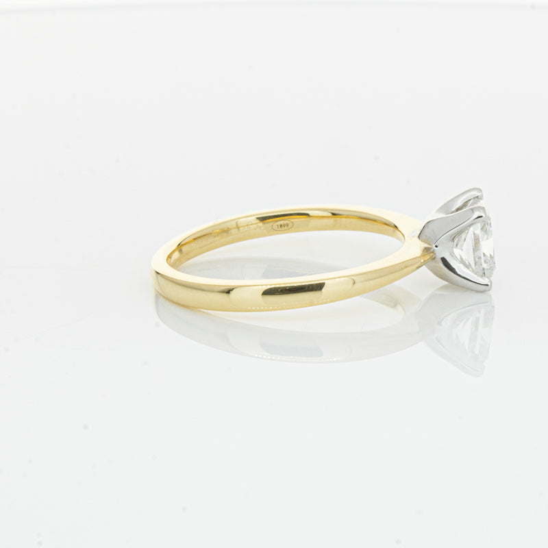 18ct Yellow Gold 1.00ct Princess Cut Diamond Royale Ring-Ring-Walker & Hall