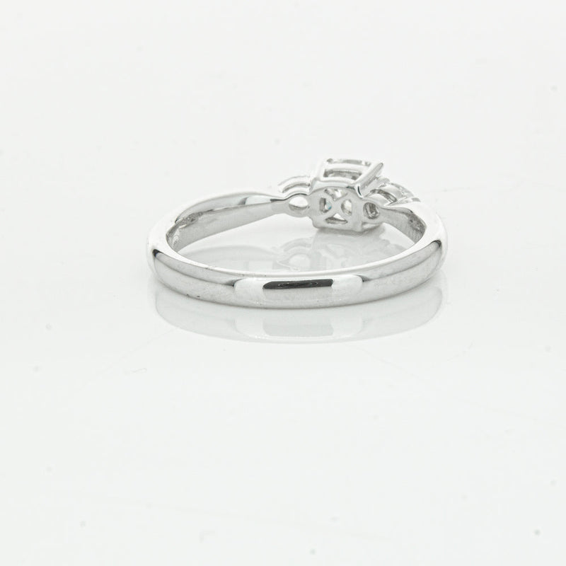 18ct White Gold .50ct Cushion Cut Diamond Ayla Ring-Ring-Walker & Hall