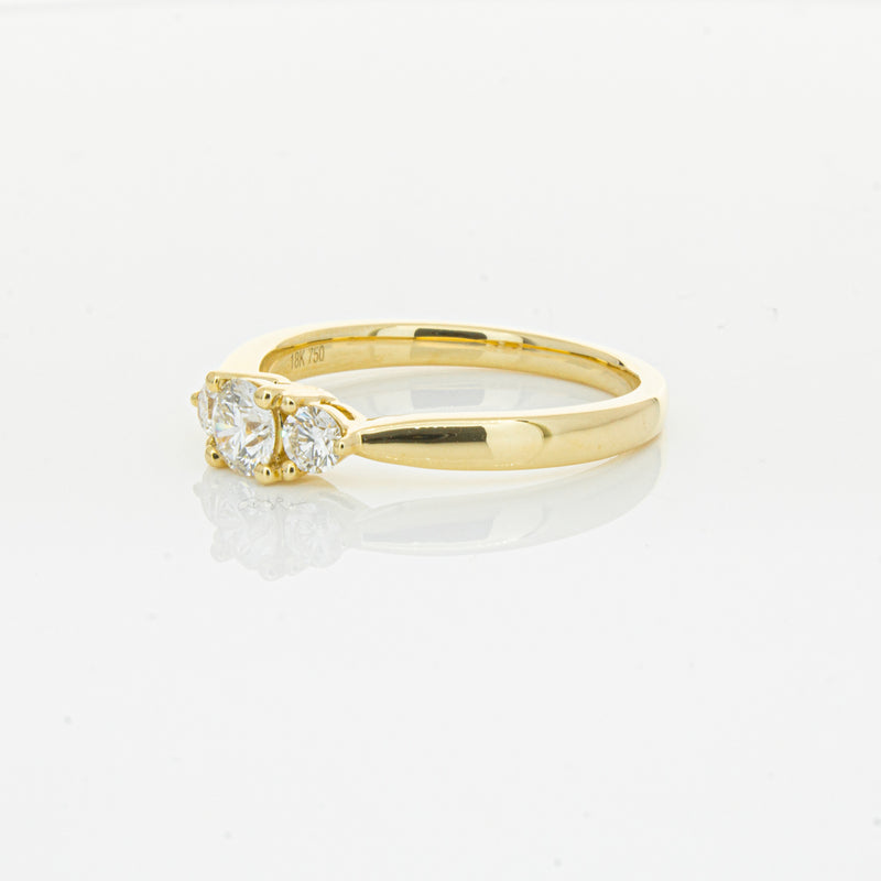 18ct Yellow Gold .30ct Diamond Elysian Ring-Ring-Walker & Hall