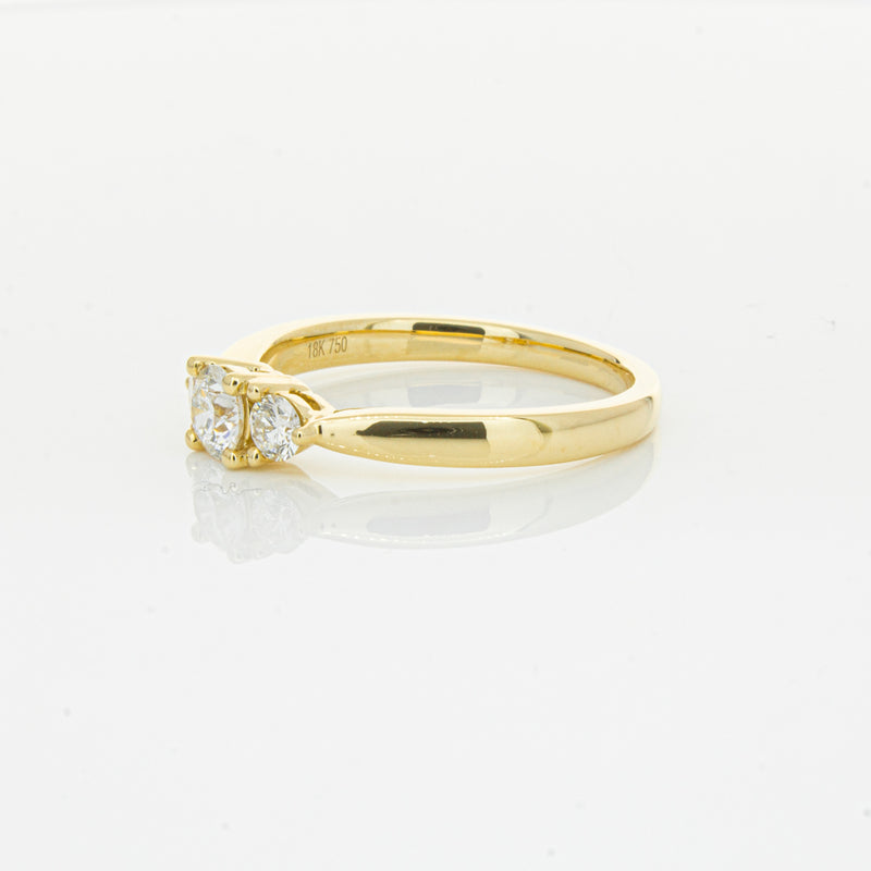 18ct Yellow Gold .30ct Diamond Elysian Ring-Ring-Walker & Hall