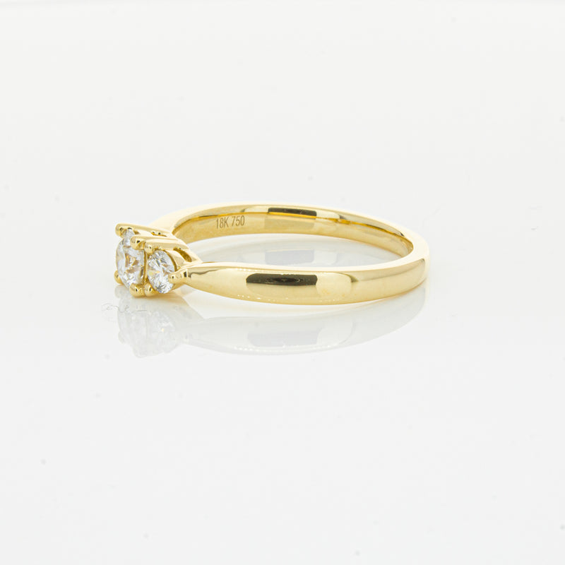 18ct Yellow Gold .30ct Diamond Elysian Ring-Ring-Walker & Hall