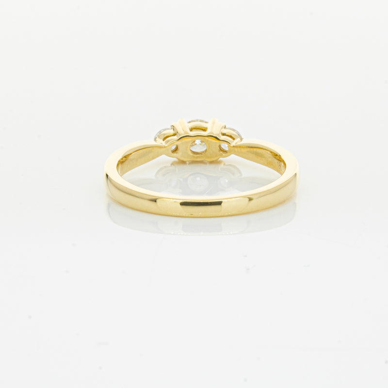 18ct Yellow Gold .30ct Diamond Elysian Ring-Ring-Walker & Hall