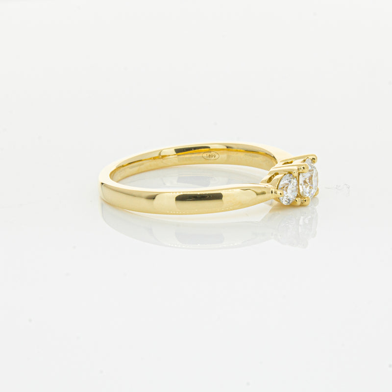 18ct Yellow Gold .30ct Diamond Elysian Ring-Ring-Walker & Hall