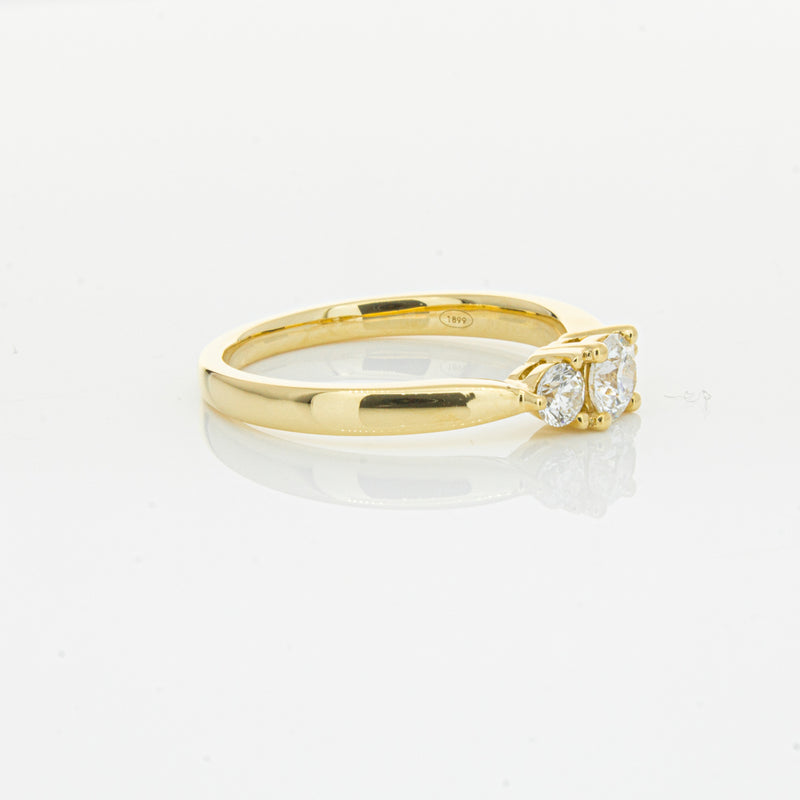 18ct Yellow Gold .30ct Diamond Elysian Ring-Ring-Walker & Hall