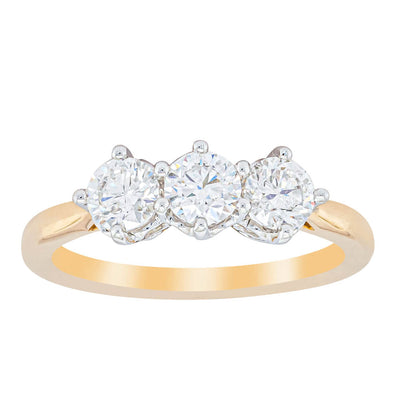 18ct Yellow Gold .93ct Diamond Coronado Ring-Ring-Walker & Hall