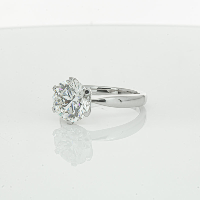 18ct White Gold 3.20ct Diamond Nova Ring-Ring-Walker & Hall