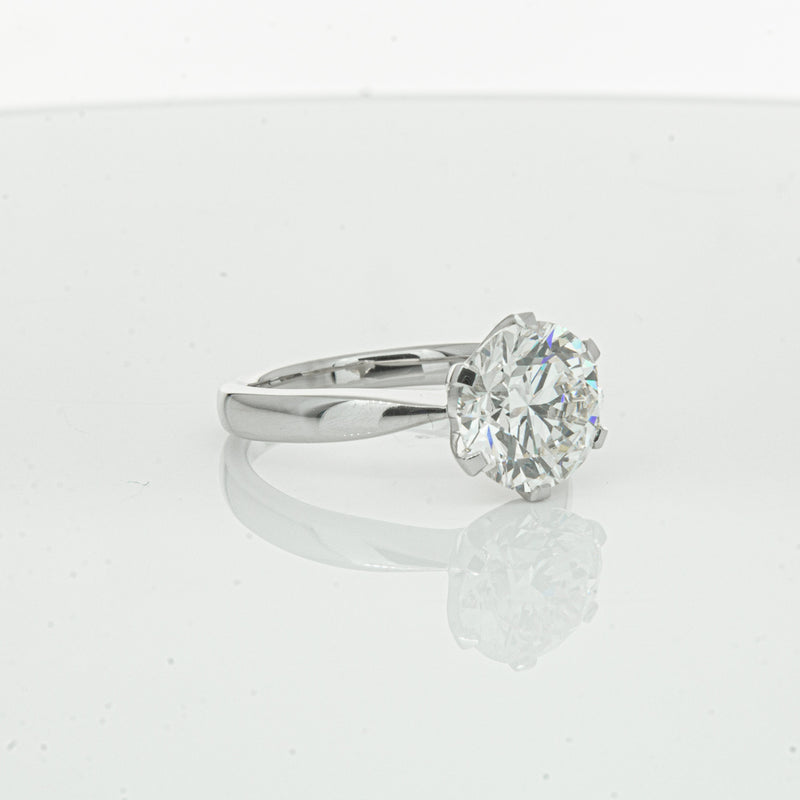 18ct White Gold 3.20ct Diamond Nova Ring-Ring-Walker & Hall