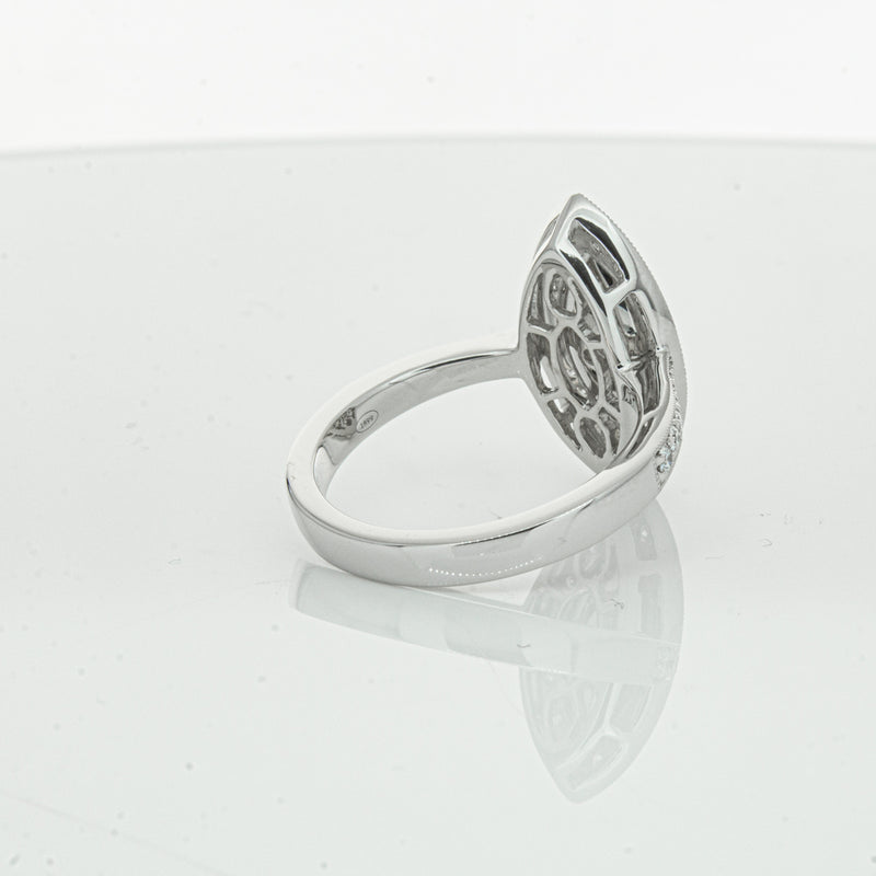 18ct White Gold Marquise Cut Diamond Ring-Ring-Walker & Hall