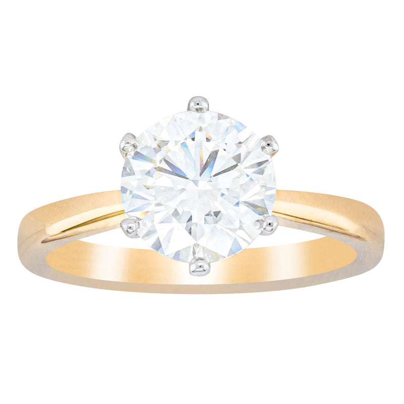 18ct Yellow Gold 2.00ct Diamond Nova Ring-Ring-Walker & Hall
