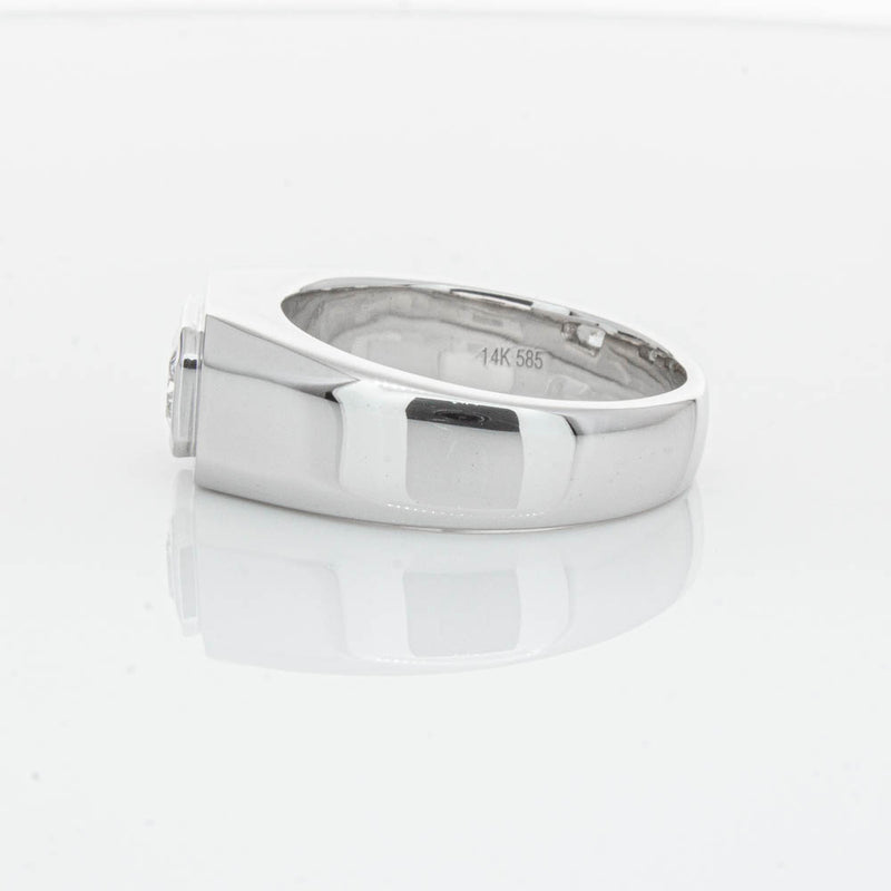 14ct White Gold Radiant Cut Diamond Ring-Ring-Walker & Hall