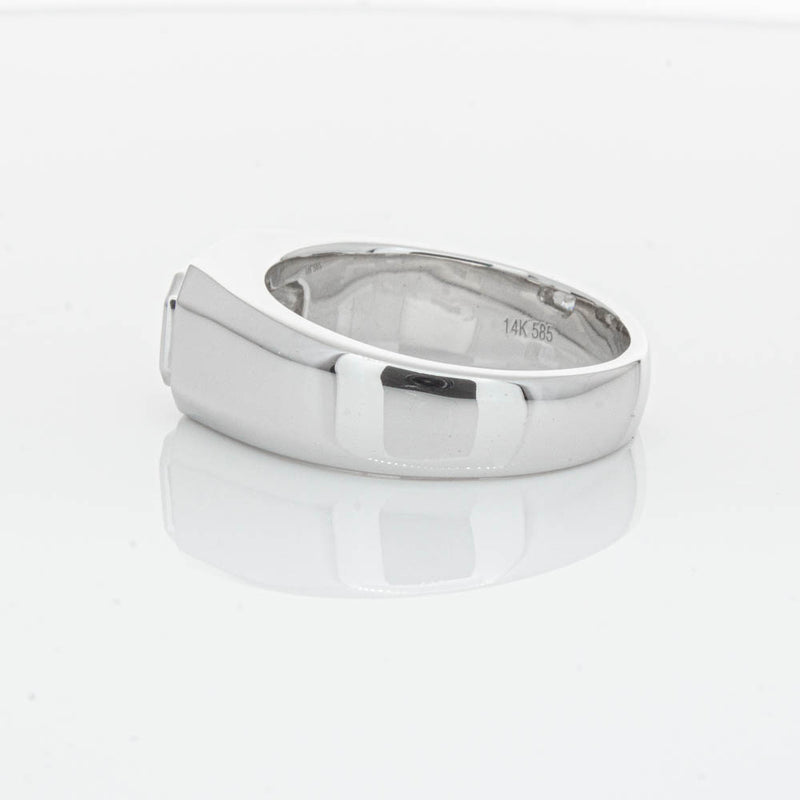 14ct White Gold Radiant Cut Diamond Ring-Ring-Walker & Hall