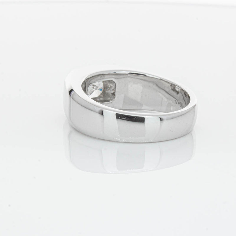 14ct White Gold Radiant Cut Diamond Ring-Ring-Walker & Hall