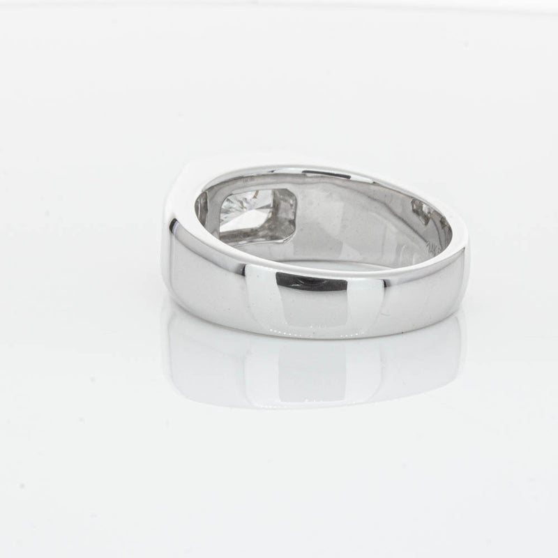 14ct White Gold Radiant Cut Diamond Ring-Ring-Walker & Hall
