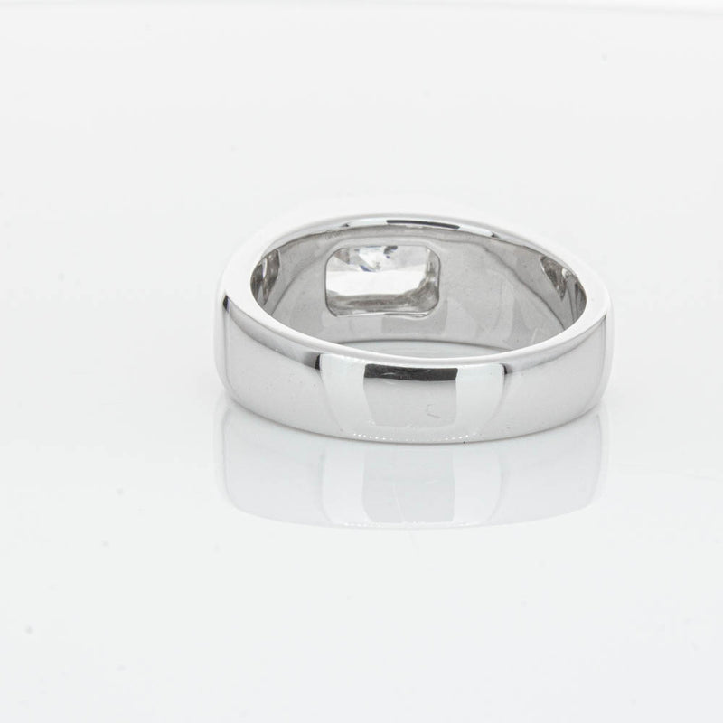 14ct White Gold Radiant Cut Diamond Ring-Ring-Walker & Hall