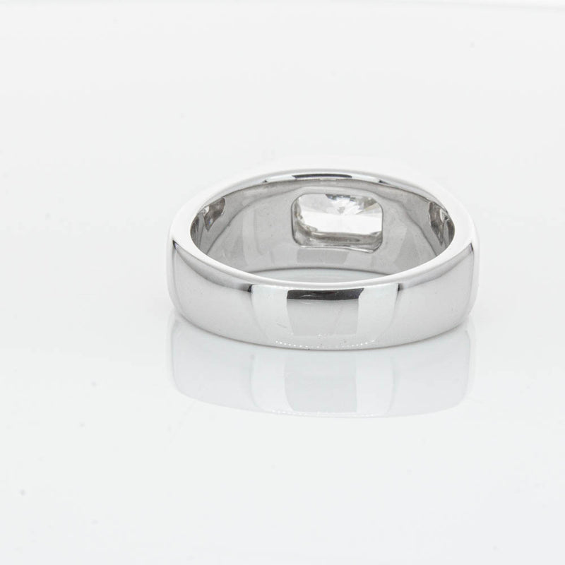 14ct White Gold Radiant Cut Diamond Ring-Ring-Walker & Hall