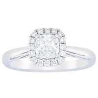 18ct White Gold .75ct Diamond Nina Ring-Ring-Walker & Hall
