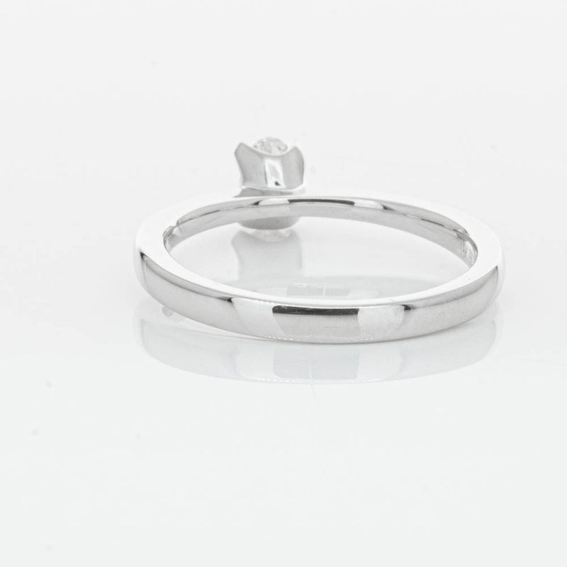 18ct White Gold .30ct Oval Cut Diamond Royale Ring-Ring-Walker & Hall