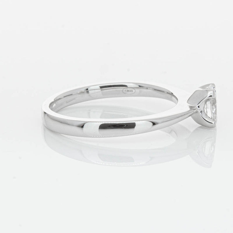 18ct White Gold .30ct Oval Cut Diamond Royale Ring-Ring-Walker & Hall