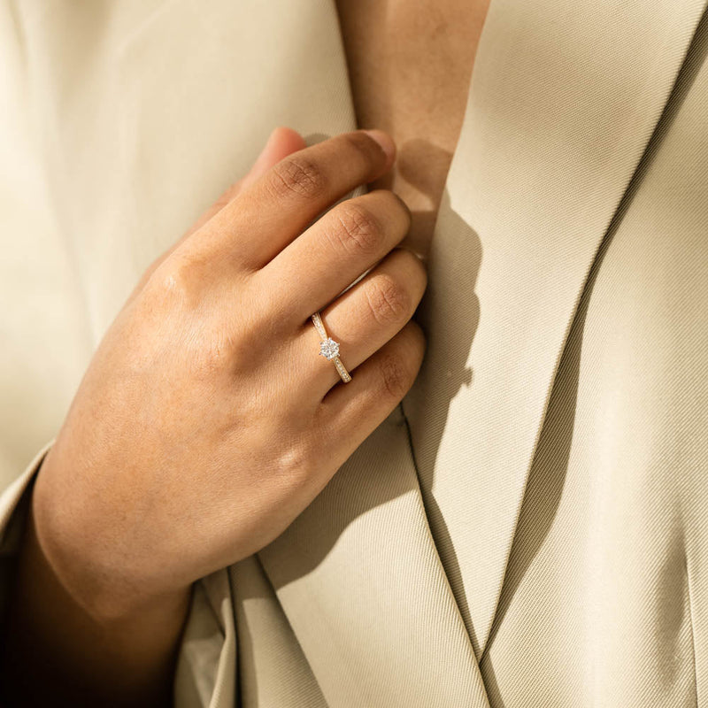 18ct Yellow Gold .35ct Diamond Zenith Ring-Ring-Walker & Hall