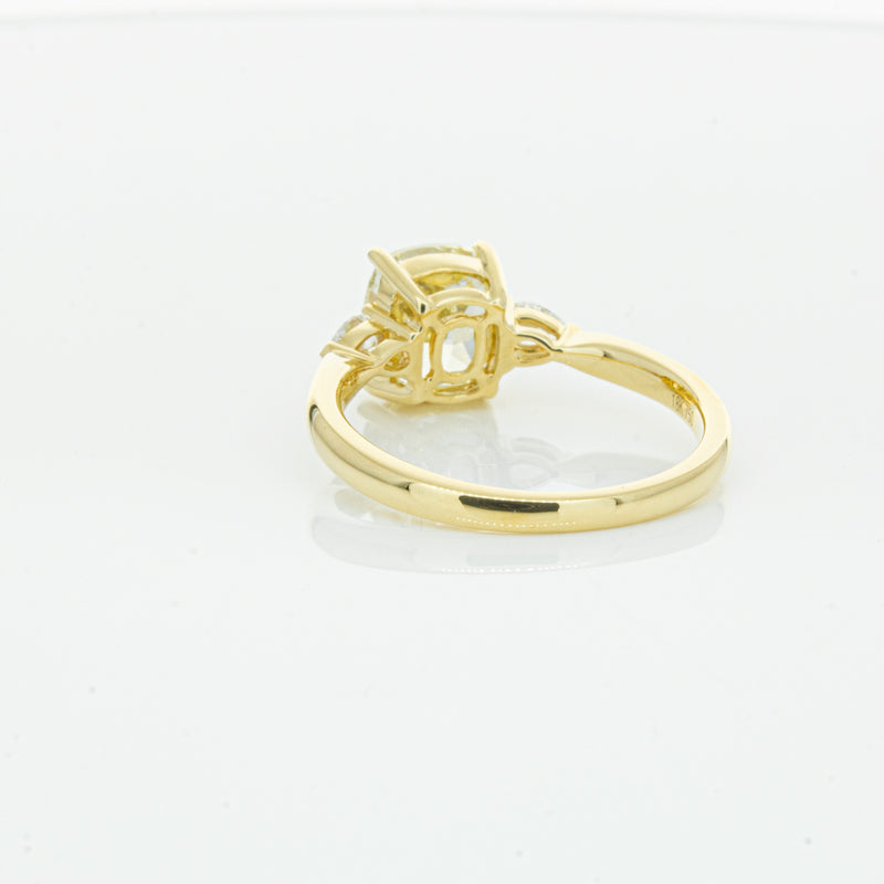 18ct Yellow Gold Cushion Cut Yellow Diamond Ayla Ring-Ring-Walker & Hall