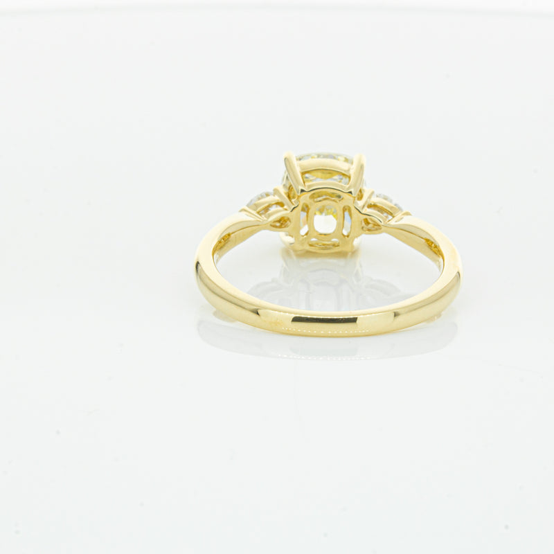 18ct Yellow Gold Cushion Cut Yellow Diamond Ayla Ring-Ring-Walker & Hall