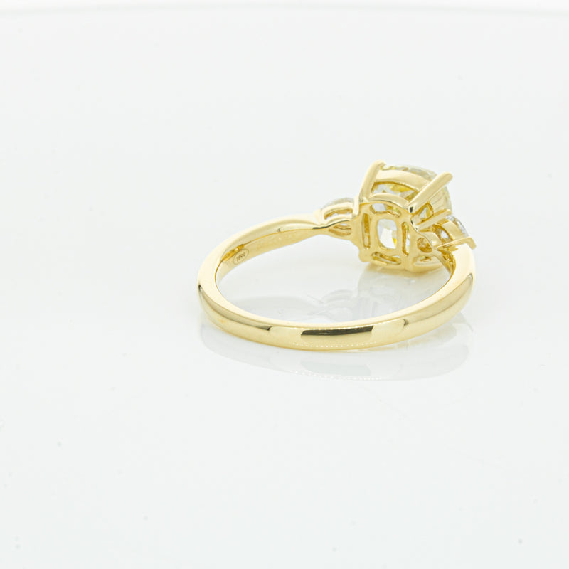 18ct Yellow Gold Cushion Cut Yellow Diamond Ayla Ring-Ring-Walker & Hall