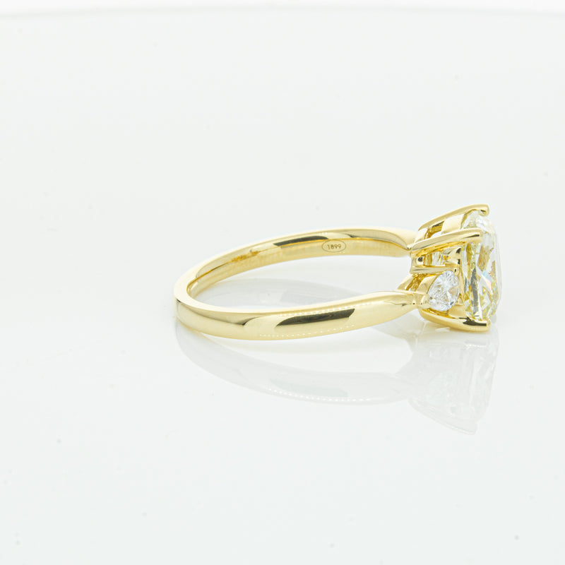 18ct Yellow Gold Cushion Cut Yellow Diamond Ayla Ring-Ring-Walker & Hall