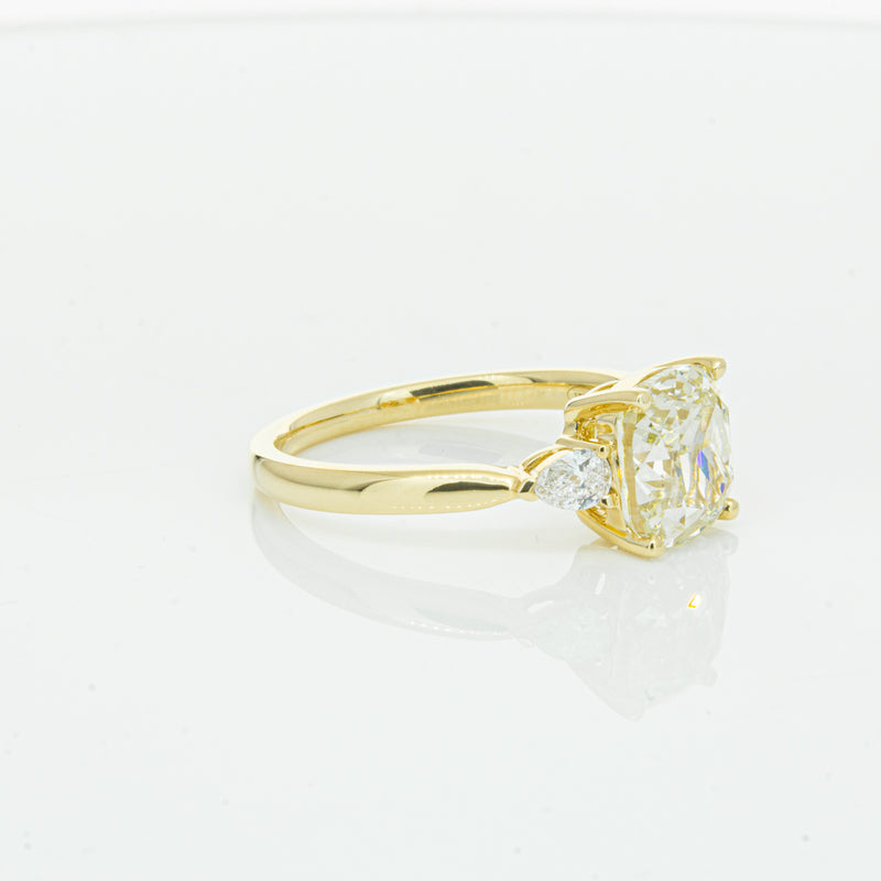 18ct Yellow Gold Cushion Cut Yellow Diamond Ayla Ring-Ring-Walker & Hall