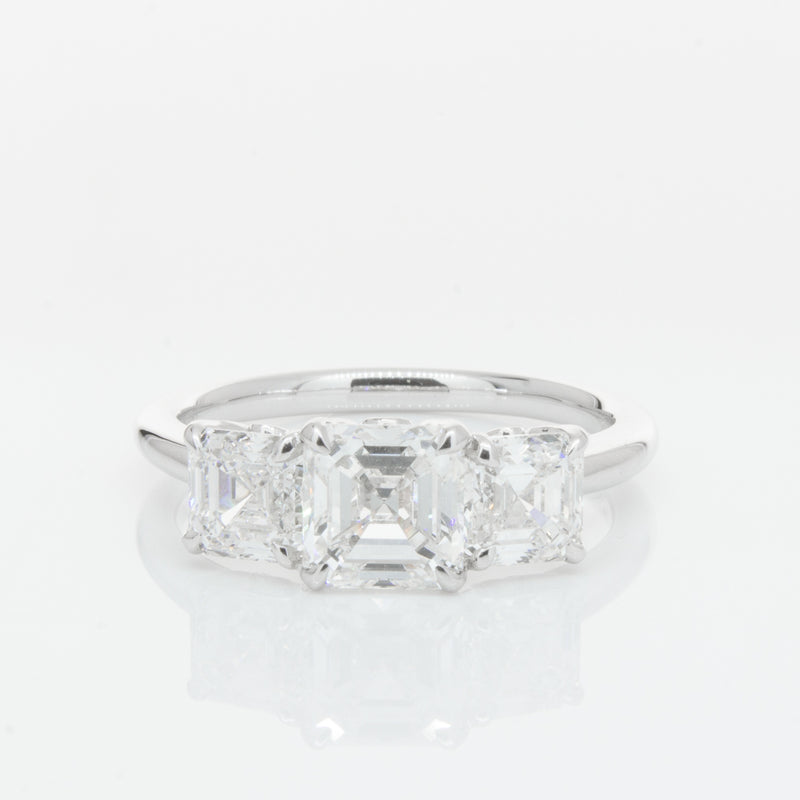 18ct White Gold Diamond Octavia Ring-Ring-Walker & Hall