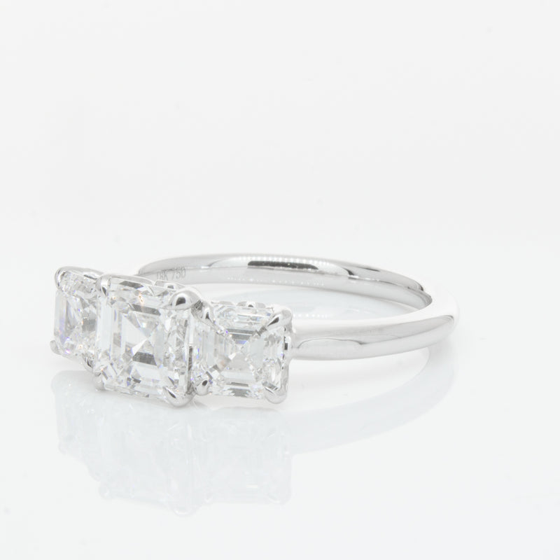 18ct White Gold Diamond Octavia Ring-Ring-Walker & Hall