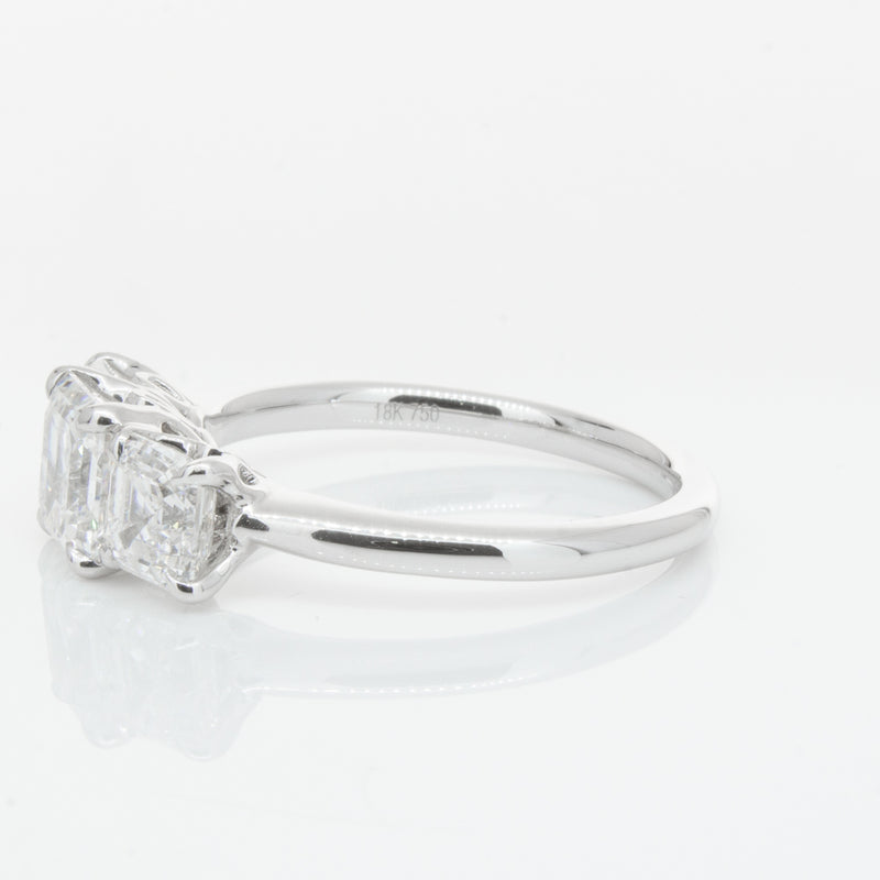 18ct White Gold Diamond Octavia Ring-Ring-Walker & Hall