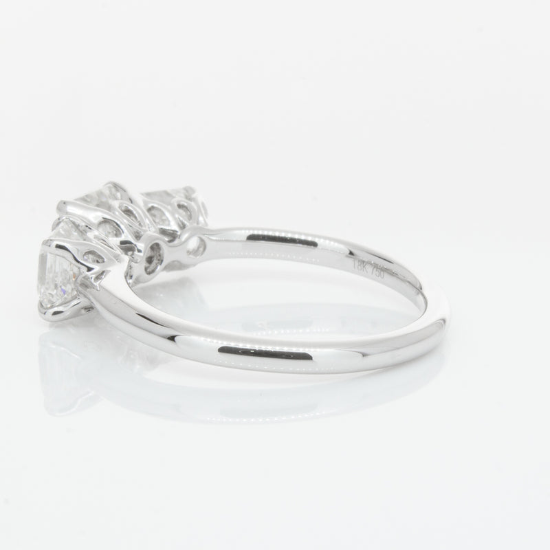 18ct White Gold Diamond Octavia Ring-Ring-Walker & Hall