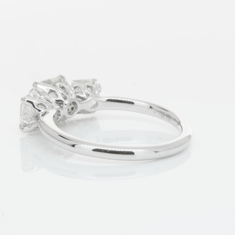 18ct White Gold Diamond Octavia Ring-Ring-Walker & Hall
