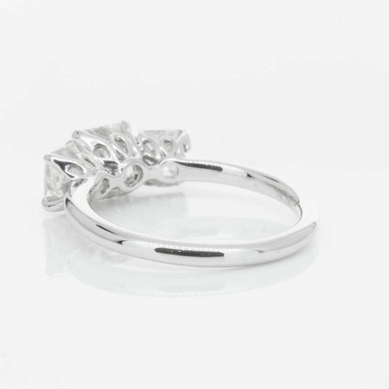 18ct White Gold Diamond Octavia Ring-Ring-Walker & Hall